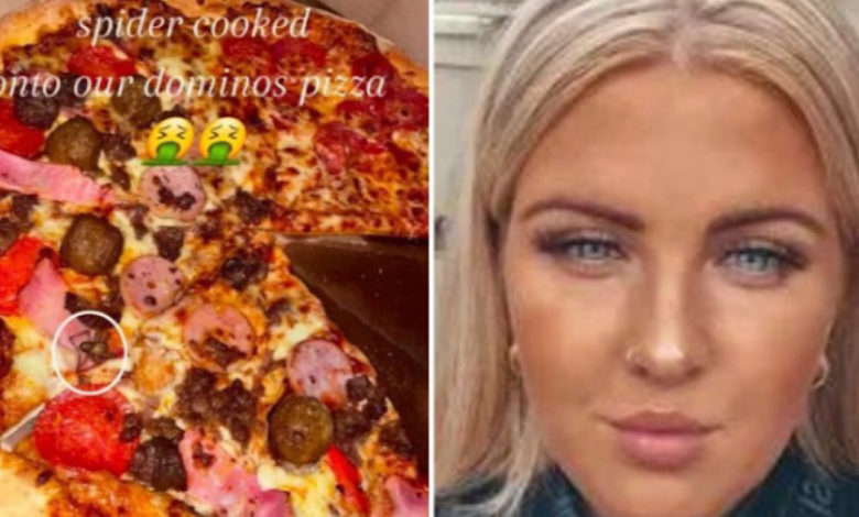 Mulher viraliza ao mostrar aranha encontrada em pizza: “Fiquei com muita raiva”