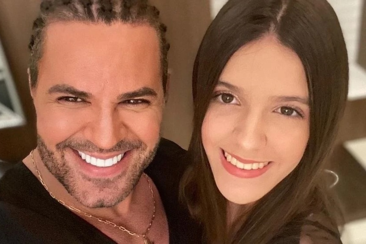 O cantor sertanejo ao lado da filha (Foto: Reprodução)