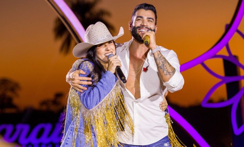 Gusttavo Lima e Ana Castela ocupam o topo das mais tocadas do Brasil com “Canudinho”