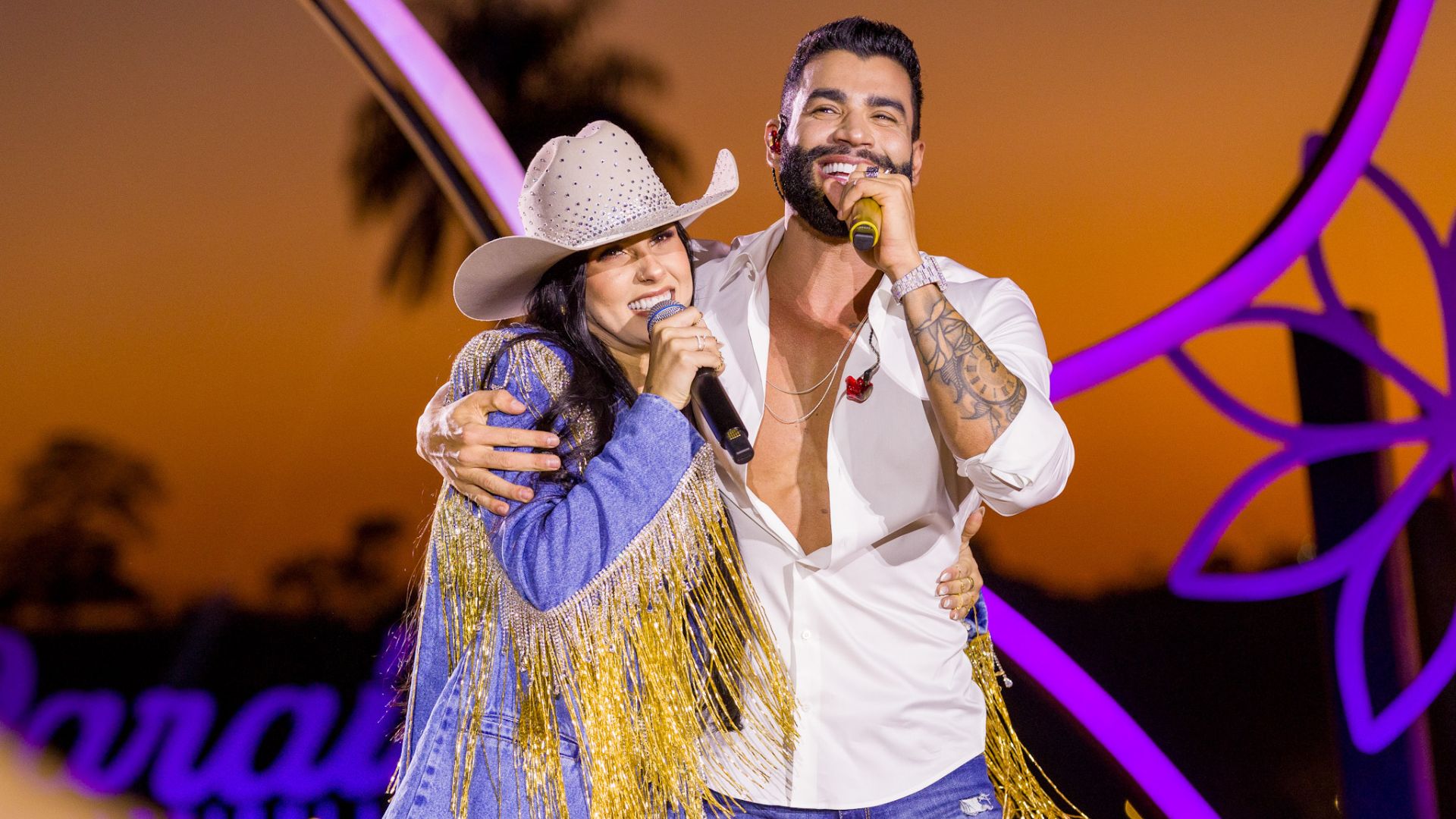 Gusttavo Lima e Ana Castela tem a música mais tocada do Brasil na atualidade (Foto: Augustto Albuquerque)