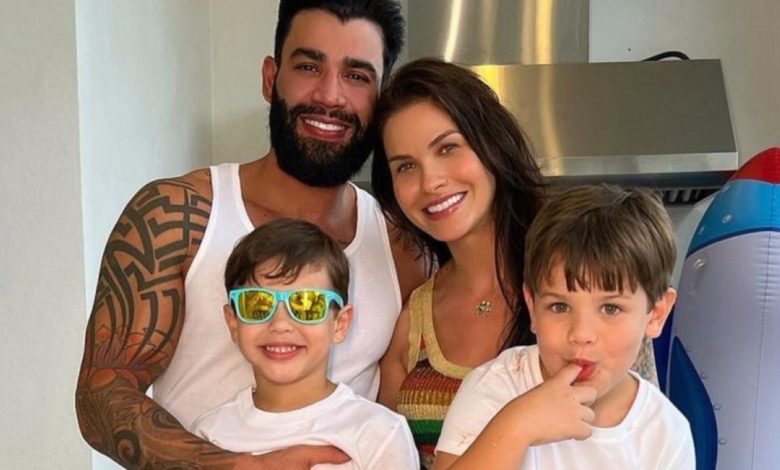 Filhos de Gusttavo Lima comemoram aniversário em apartamento luxuoso à beira-mar nos EUA; veja fotos