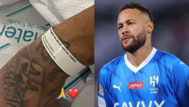 Neymar surge em hospital após festa durante recuperação de lesão no joelho