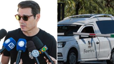 Celso Portiolli surge abatido no velório de Luana Andrade: “Não dá para acreditar”