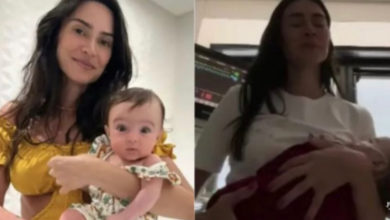 Thaila Ayala faz desabafo após filha de 7 meses ser internada na UTI