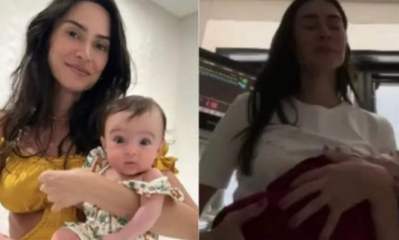 Thaila Ayala faz desabafo após filha de 7 meses ser internada na UTI