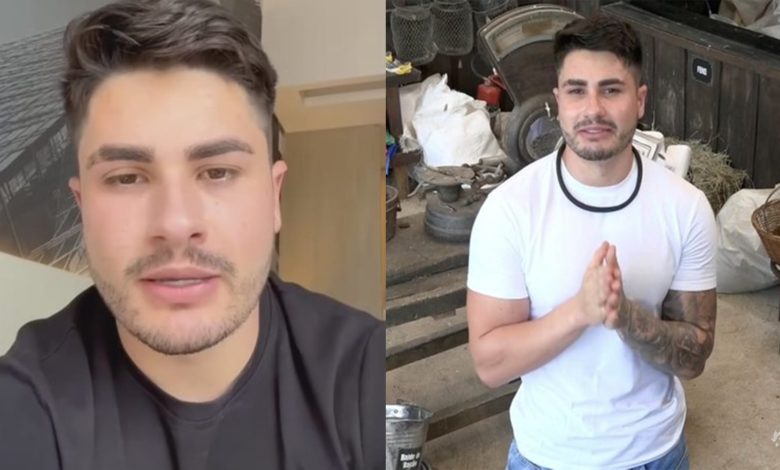 Lucas Souza surge nas redes sociais e explica desistência de ‘A Fazenda 15’