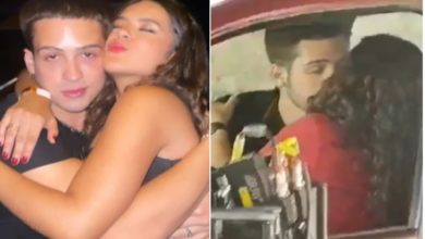 ‘Se beijando horrores’: cena de Maisa e João Guilherme dando beijão em carro alvoroça a web