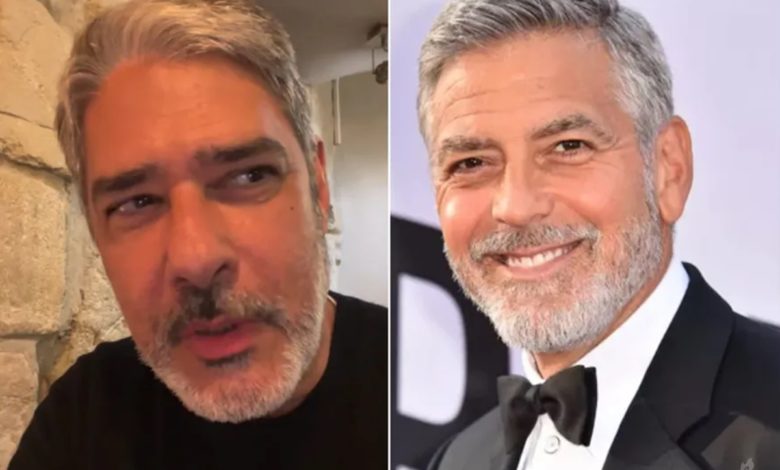 Vídeo: De férias, William Bonner encontra George Clooney em bar: “Fiz o que sempre faço”