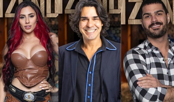 Enquete UOL A Fazenda: roça entre André, Shayan e Alicia X tem disputa acirrada entre dois participantes