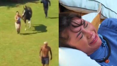 A Fazenda 15 – vídeo mostra momento em que Nadja leva mordida de cavalo e culpa rivais