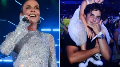 Gêmeas de Ivete Sangalo surgem enormes e roubam a cena em show; fotos