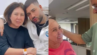 Kevinho comove ao exibir reação da mãe ao ver que o esposo raspou o cabelo