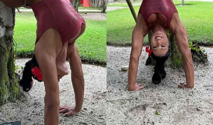 Gracyanne Barbosa é detonada ao fazer poses polêmicas com body minúsculo