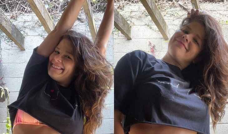 Samara Felippo posa sorridente de biquíni após se despedir das duas filhas: ‘sem culpa’