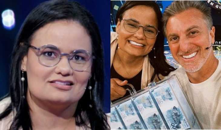 Mulher que ganhou R$ 1 milhão no Domingão com Huck ainda não gastou nenhum centavo da fortuna