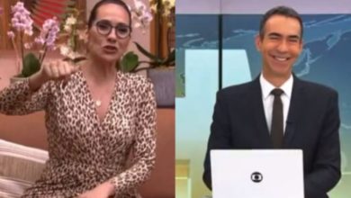 César Tralli demonstra malemolência ao dançar na Globo, e elogio de Maria Beltrão é exposto: ‘De bermuda?’