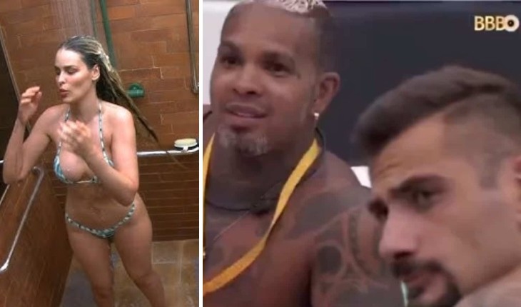 BBB24 – após falarem mal de Yasmin Brunet, brothers abrem as câmeras para ver a modelo no banheiro: ‘Ela está pegando o biquíni’