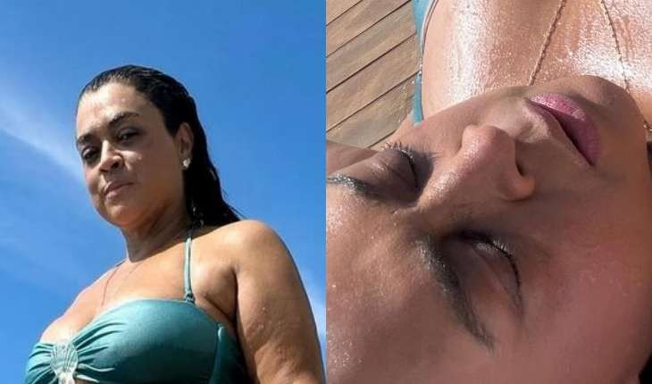 Preta Gil surge deslumbrante com biquíni chamativo em dia de praia ensolarada e divide imagens com seguidores