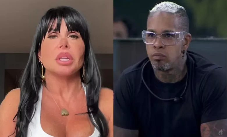 Gretchen detona Rodriguinho por falas sobre Yasmin Brunet: “Machista boçal”