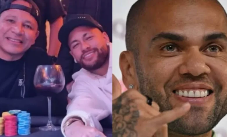 Neymar e o pai enviam ajuda financeira e advogado para Daniel Alves