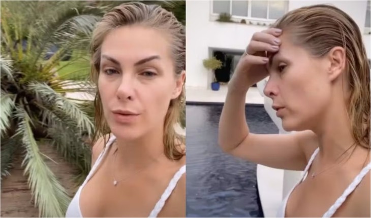 ‘Cheguei e vi tudo derrubado’: Ana Hickmann divulga vídeo mostrando o susto que levou ao chegar em sua mansão