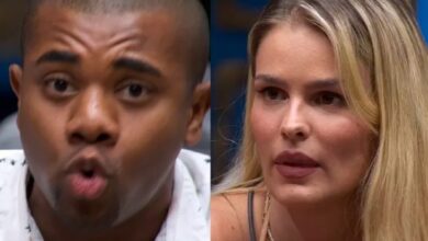 Ao vivo, Yasmin Brunet surge gritando com Davi no BBB24: ‘Calma, cara’