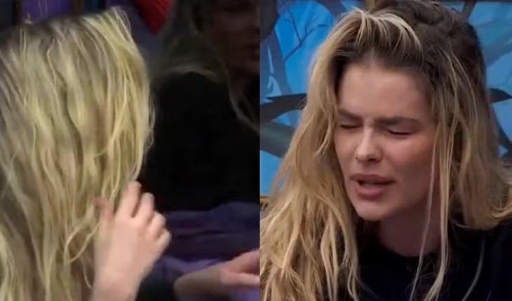 BBB24: Yasmin Brunet se assusta com estado de seu cabelo, solta palavrão e reação da modelo viraliza na web