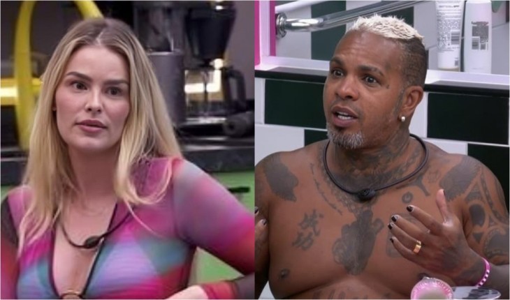 ‘Vai ter uma mordaça’: Rodriguinho sugere amordaçar Yasmin Brunet no BBB24 e ela diz que o cantor é ‘cruel’