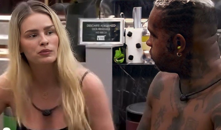 BBB24 — Rodriguinho manda Yasmin Brunet ir à academia e incomoda a modelo: ‘Já que quer comer sem fim’