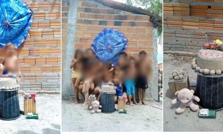 História de menino de 2 anos que comemorou aniversário com bolo de areia comove a web