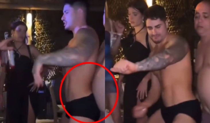 Lucas Souza faz dança sensual com outro homem e Jaqueline interrompe