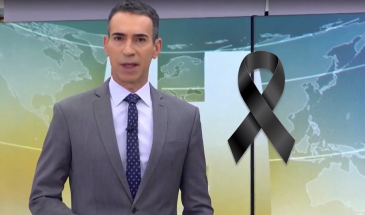 Coube a César Tralli confirmar a notícia de luto mais triste da semana ao vivo na Globo