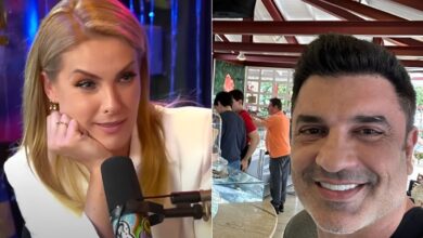 Ana Hickmann volta a negar romance com Edu Guedes e brinca: “É gatinho”