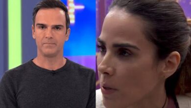 Ao vivo, Tadeu Schmidt quebra o silêncio e diz o que pensa sobre comportamento de Wanessa Camargo no BBB24