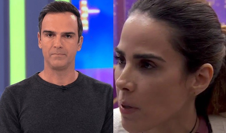 Ao vivo, Tadeu Schmidt quebra o silêncio e diz o que pensa sobre comportamento de Wanessa Camargo no BBB24