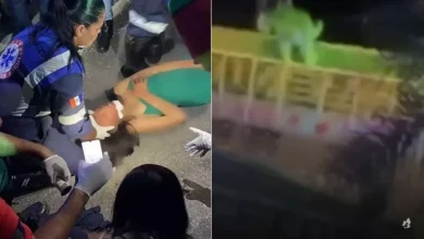 Vídeo: Adolescente é arremessada de brinquedo de parque em Maceió