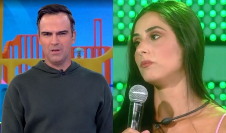 Após eliminação de Deniziane do BBB24, Tadeu Schmidt se recusa a responder pergunta da sister ao vivo