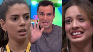 Postura de Beatriz com Tadeu Schmidt desagrada Fernanda, que não fica calada: ‘puxa-saco’