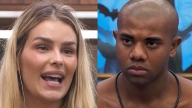 No BBB24, Yasmin Brunet detona Davi e quase é flagrada com a boca no trombone pelo brother: ‘Cara de pau!’