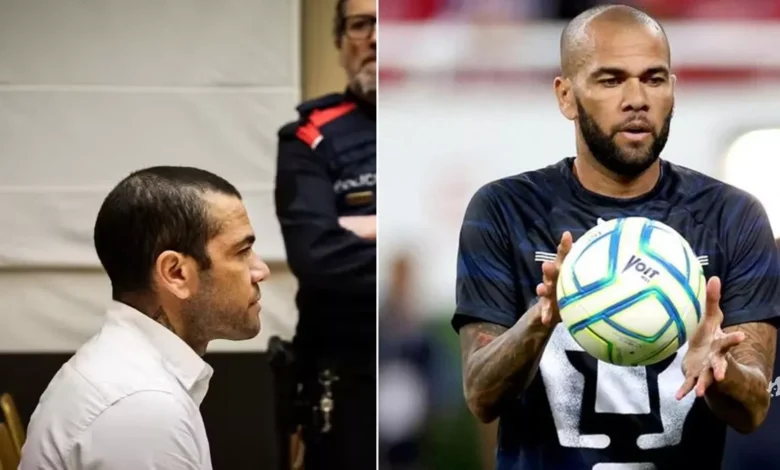 Condenado, Daniel Alves desembolsa R$ 5 milhões para sair da prisão na Espanha