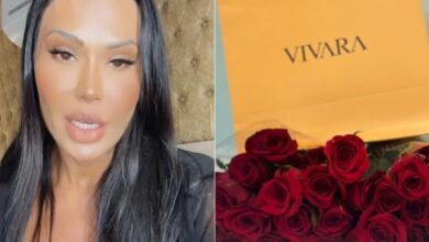 Gracyanne Barbosa revela que recebeu buquê de flores e joias e procura ‘admirador secreto’