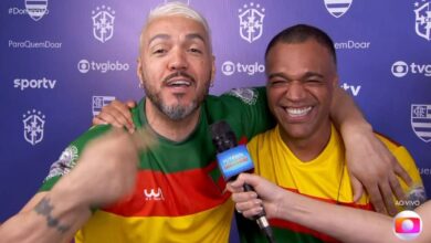 Denilson e Belo se reencontram e celebram a paz em evento solidário da Globo