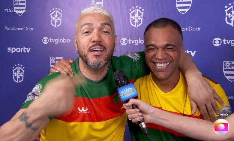 Denilson e Belo se reencontram e celebram a paz em evento solidário da Globo