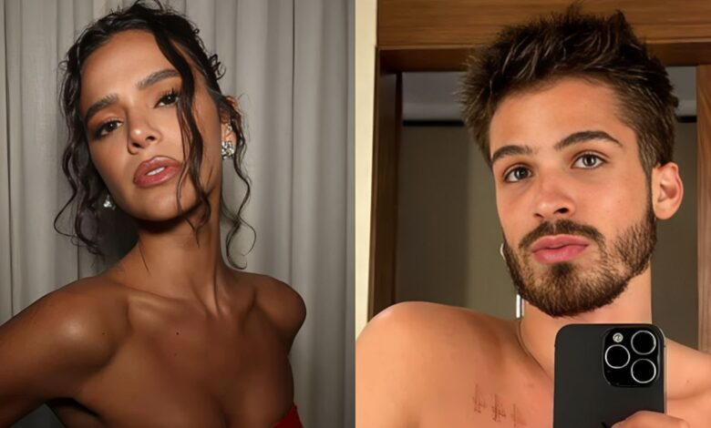 Bruna Marquezine e João Guilherme são vistos aos beijos e web reage