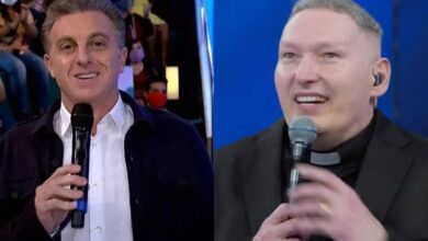 Padre Marcelo Rossi responde com humor a pergunta inusitada de Luciano Huck no Domingão