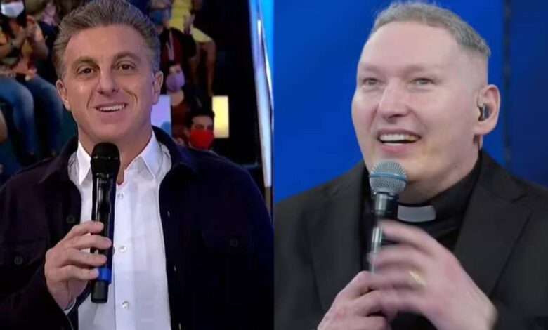 Padre Marcelo Rossi responde com humor a pergunta inusitada de Luciano Huck no Domingão