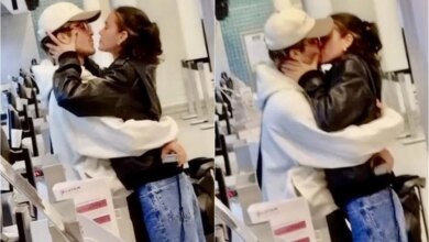 João Guilherme e Bruna Marquezine se beijam em aeroporto dois dias após elogio na web