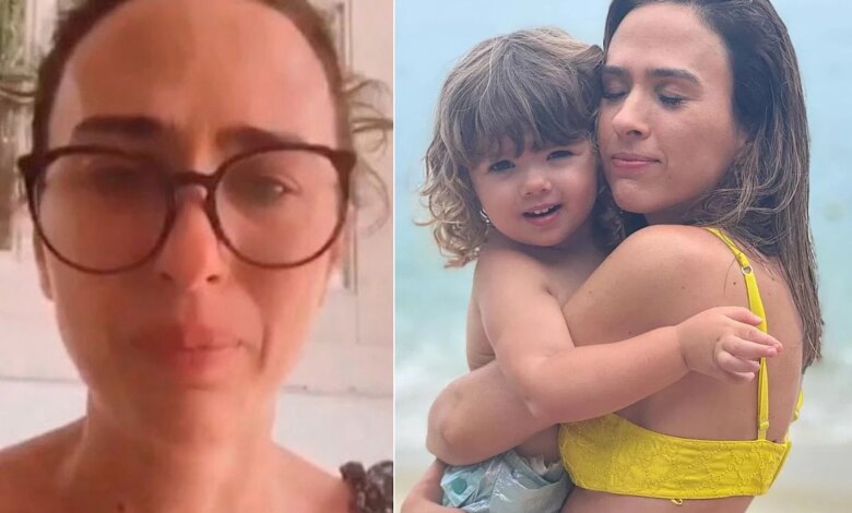 ‘Entrei em uma depressão absurda’: Tatá Werneck cai no choro ao revelar drama vivido com a filha Clara Maria