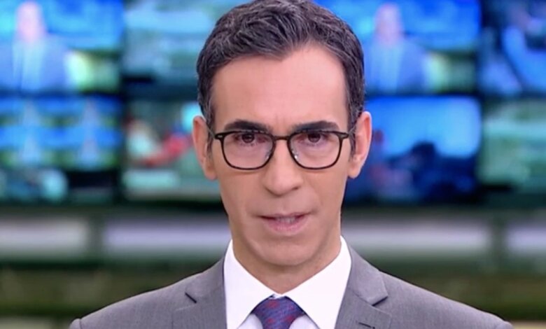 César Tralli entra ao vivo na Globo e dá a notícia mais triste da semana: ‘nossos sentimentos’