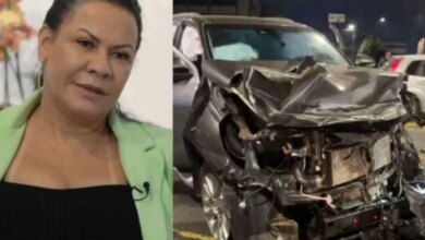 Mãe de Marília Mendonça sofre acidente de carro; vídeo mostra estado que o veículo ficou